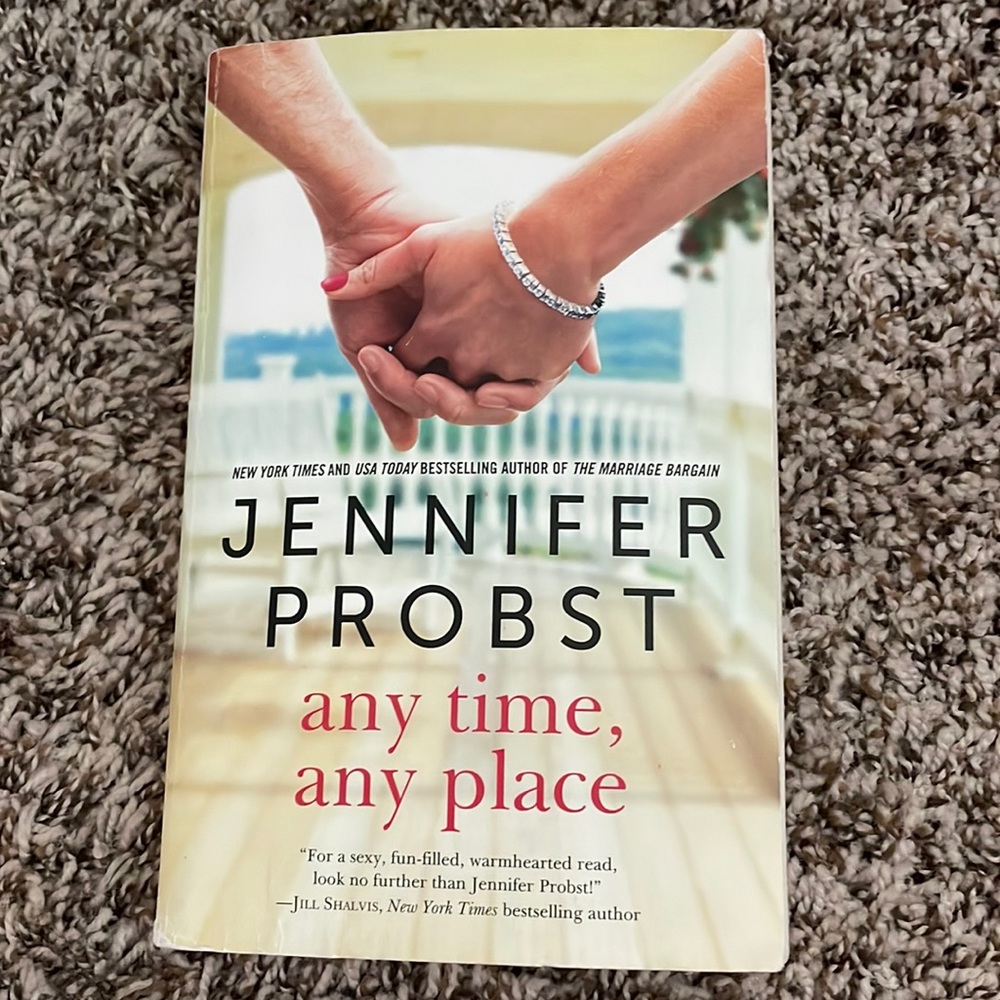 “any time, any place” book by Jennifer Probst